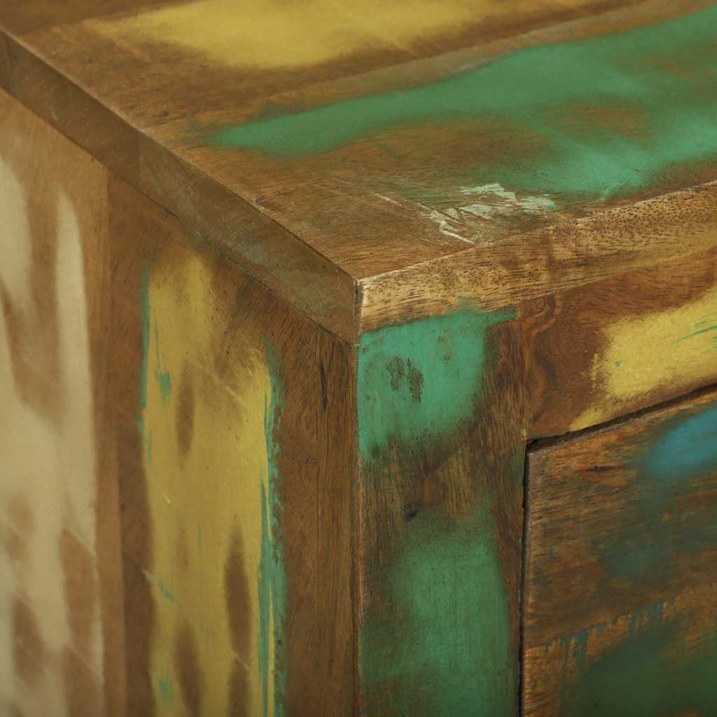 Sideboard with Drawer Brown 80 x 30 x 65 cm Solid Reclaim Wood