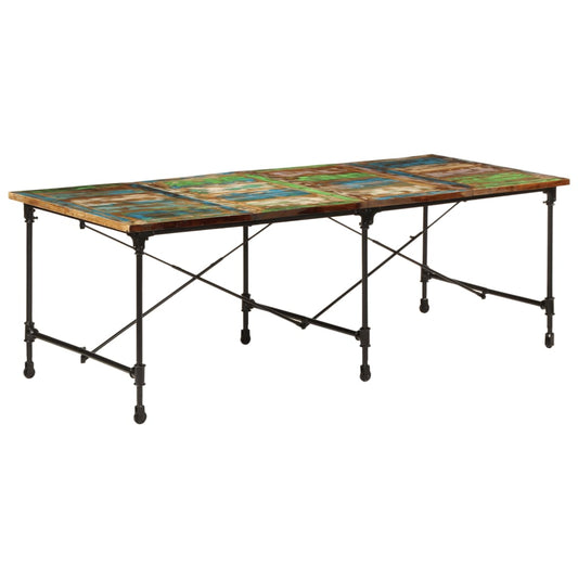 Dining Table 220x90x77 cm Solid Wood Reclaimed