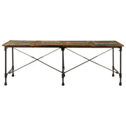 Dining Table 220x90x77 cm Solid Wood Reclaimed