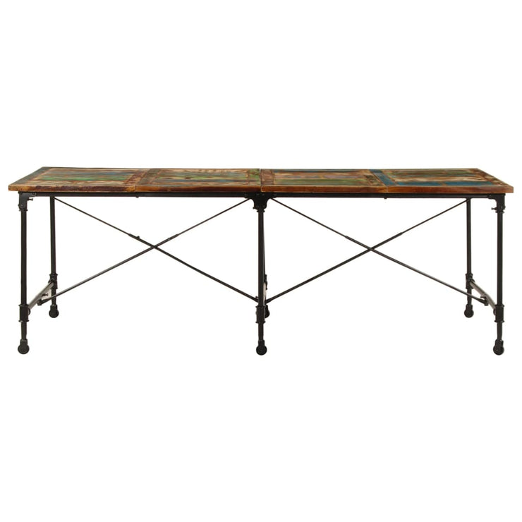 Dining Table 220x90x77 cm Solid Wood Reclaimed