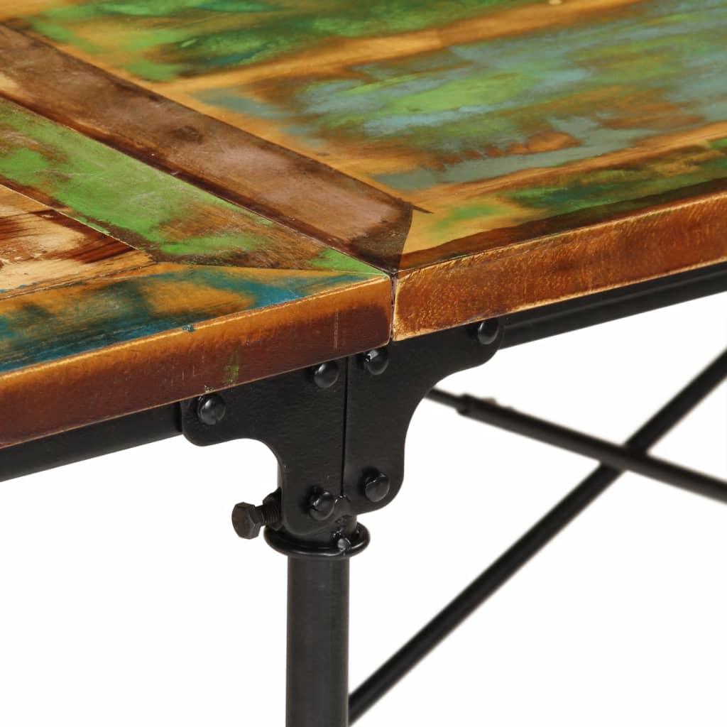 Dining Table 220x90x77 cm Solid Wood Reclaimed