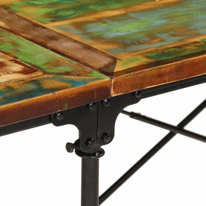 Dining Table 220x90x77 cm Solid Wood Reclaimed