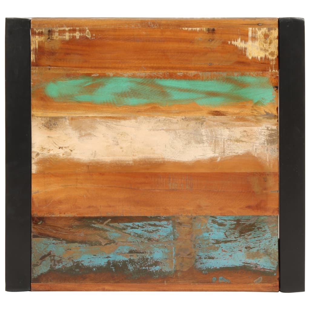 vidaXL Bar Table Multicolor Reclaimed Wood and Metal Standard Industrial