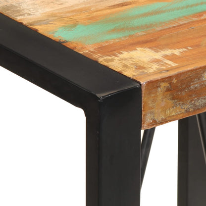 vidaXL Bar Table Multicolor Reclaimed Wood and Metal Standard Industrial