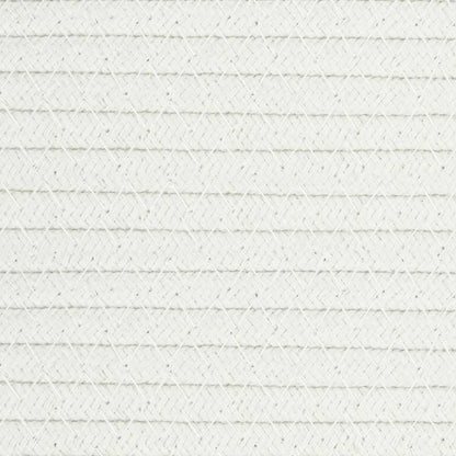 Laundry Basket Grey and White Ø55x36 cm Cotton