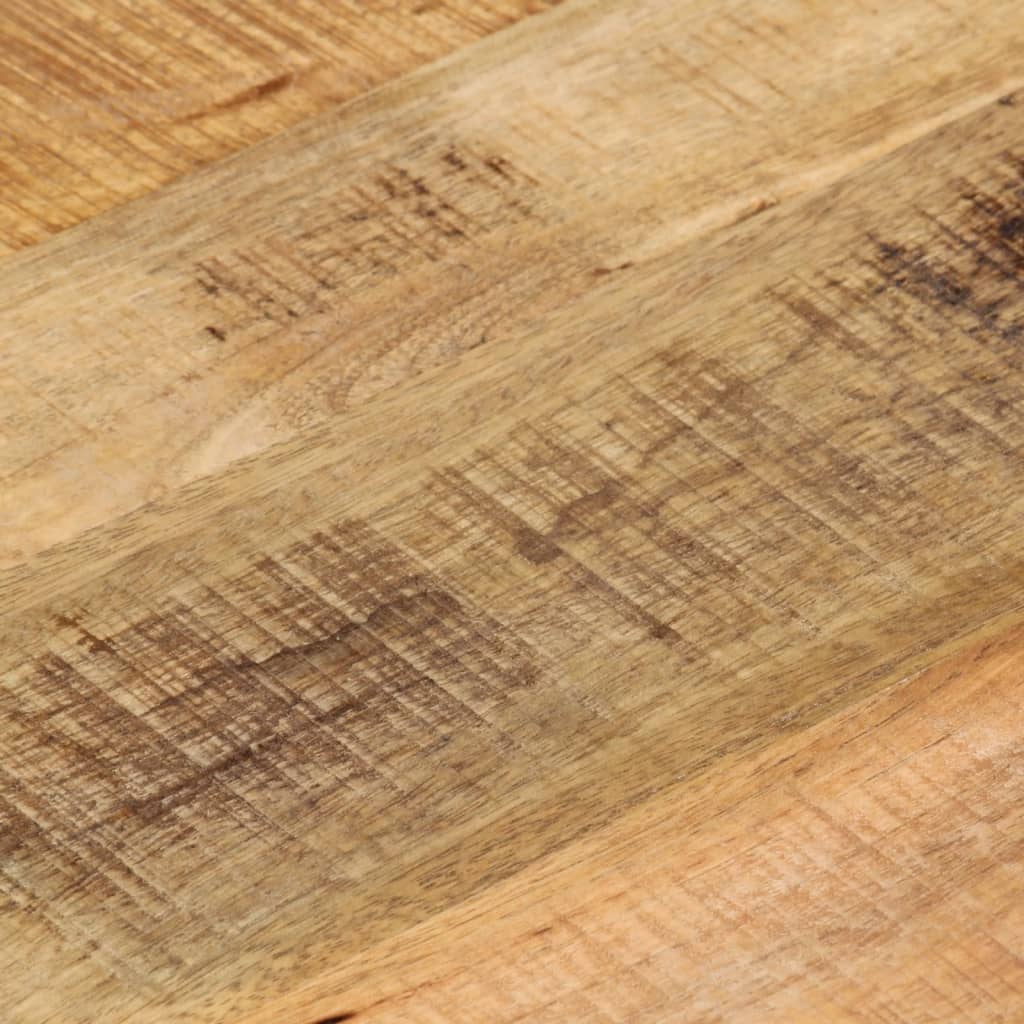 Table Top Ø 50x3.8 cm Round Solid Wood Rough Mango