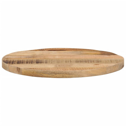 Table Top Ø 60x3.8 cm Round Solid Wood Rough Mango