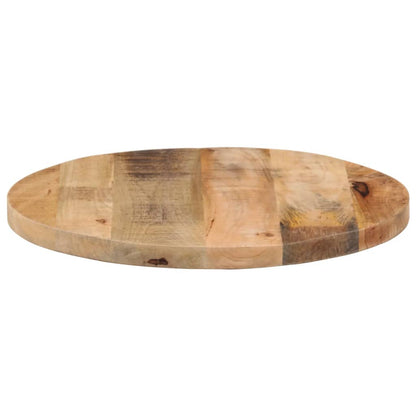 Table Top Ø 60x3.8 cm Round Solid Wood Rough Mango