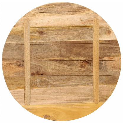 Table Top Ø 70x1.5 cm Round Solid Wood Rough Mango