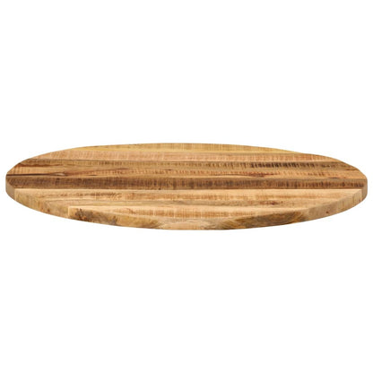 Table Top Ø 80x3.8 cm Round Solid Wood Rough Mango