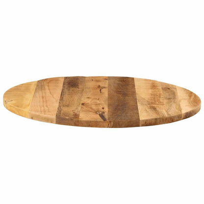 Table Top Ø 80x3.8 cm Round Solid Wood Rough Mango
