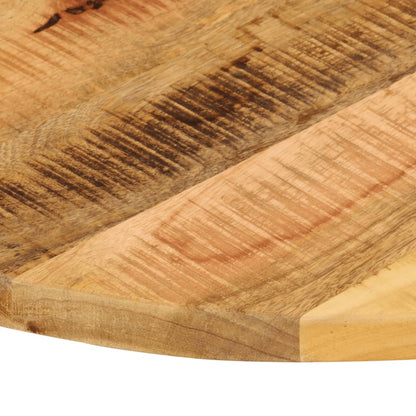 Table Top Ø 80x3.8 cm Round Solid Wood Rough Mango