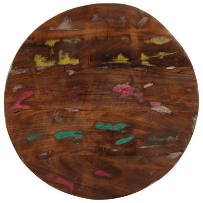 Table Top Ø 40x3.8 cm Round Solid Wood Reclaimed