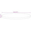 Table Top Ø 50x2.5 cm Round Solid Wood Reclaimed