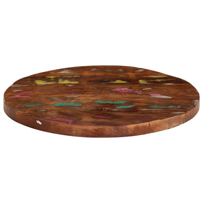 Table Top Ø 60x3.8 cm Round Solid Wood Reclaimed