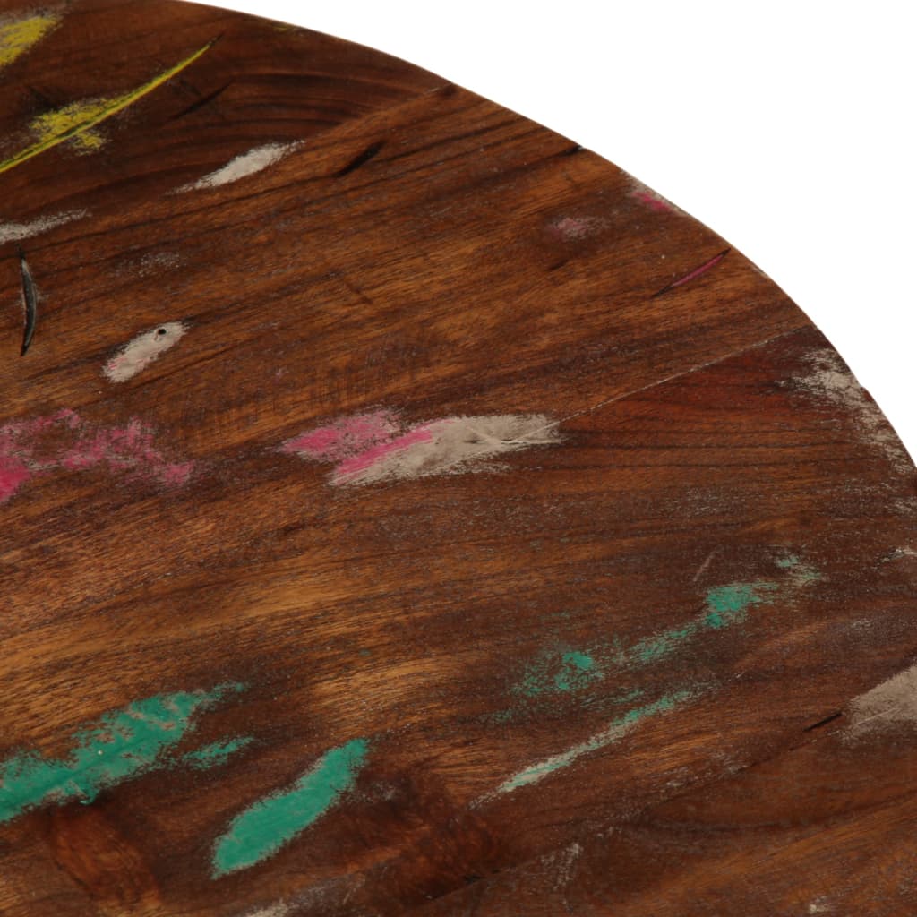 Table Top Ø 60x3.8 cm Round Solid Wood Reclaimed