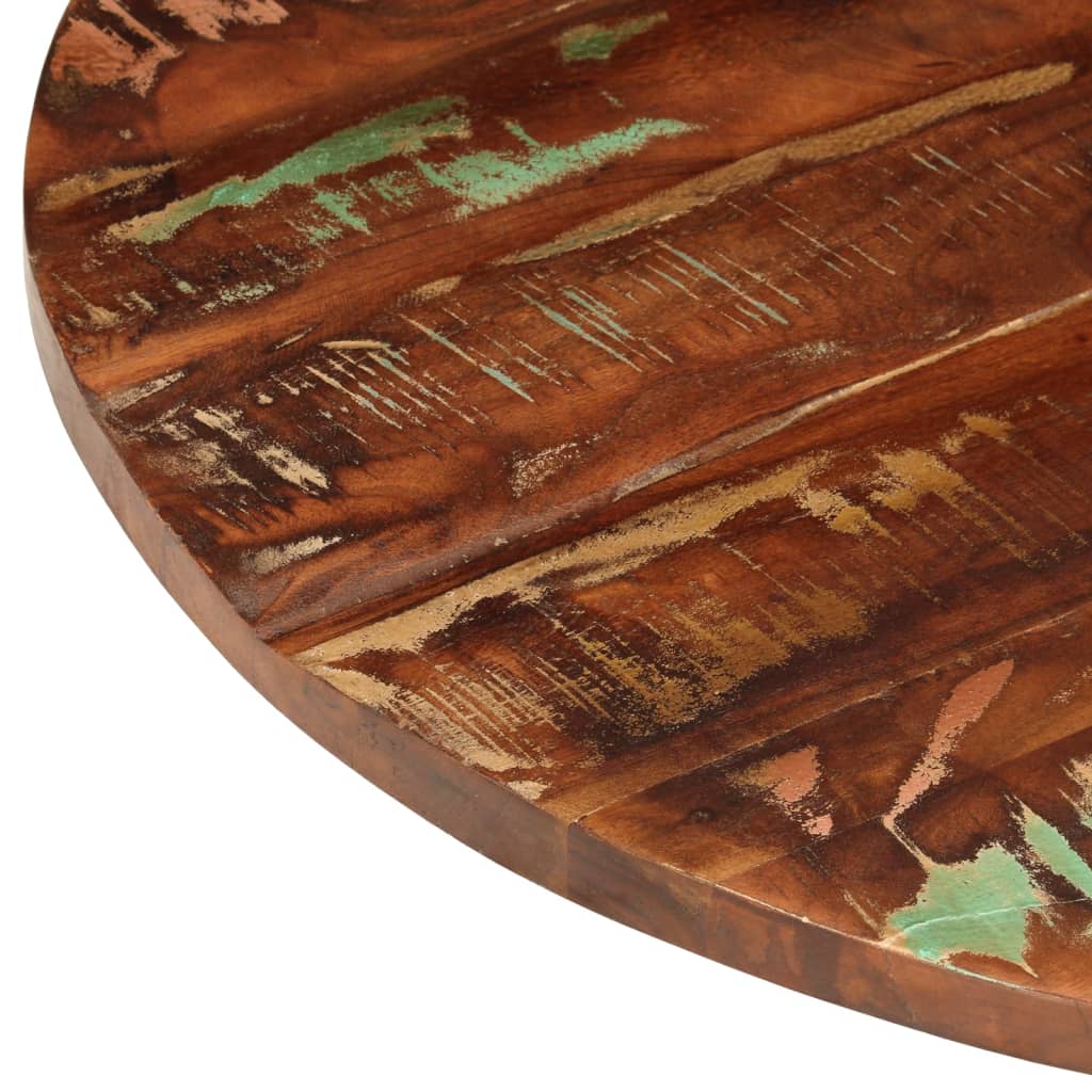 Table Top Ø 70x2.5 cm Round Solid Wood Reclaimed