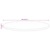 Table Top Ø 80x2.5 cm Round Solid Wood Reclaimed