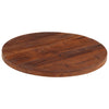 Table Top Ø 50x3.8 cm Round Solid Wood Reclaimed
