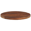 Table Top Ø 50x3.8 cm Round Solid Wood Reclaimed