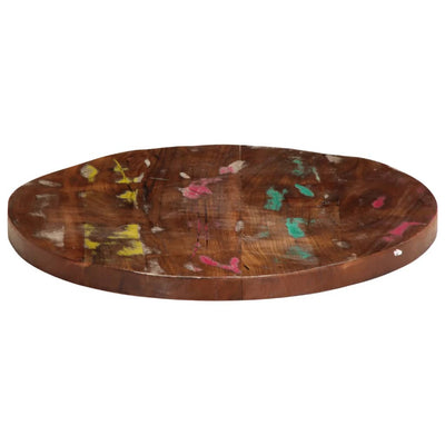 Table Top Ø 70x2.5 cm Round Solid Wood Reclaimed