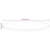 Table Top Ø 70x2.5 cm Round Solid Wood Reclaimed