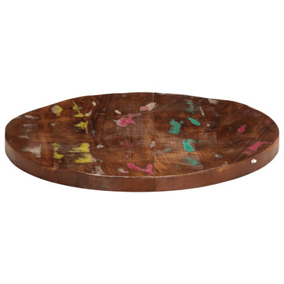 Table Top Ø 80x2.5 cm Round Solid Wood Reclaimed
