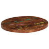 Table Top Ø 90x2.5 cm Round Solid Wood Reclaimed