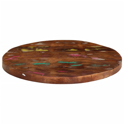 Table Top Ø 90x2.5 cm Round Solid Wood Reclaimed