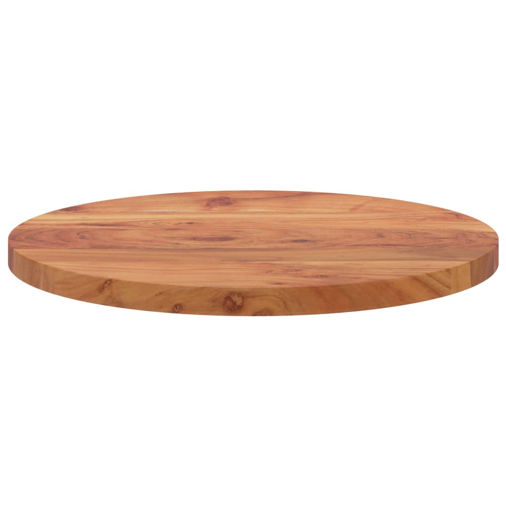 Table Top Ø40x3.8 cm Round Solid Wood Acacia