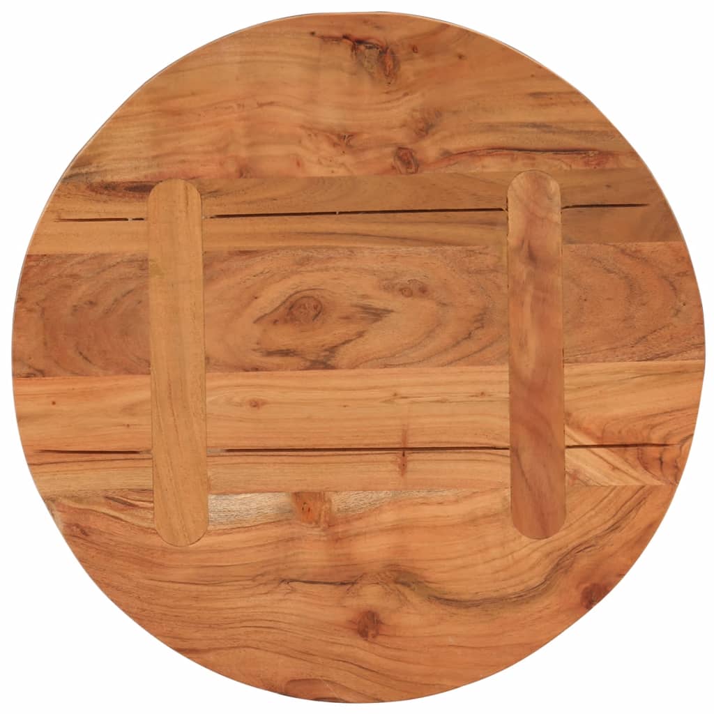 Table Top Ø40x3.8 cm Round Solid Wood Acacia