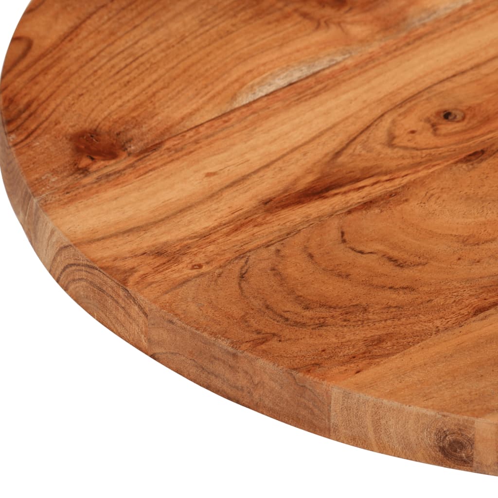 Table Top Ø40x3.8 cm Round Solid Wood Acacia