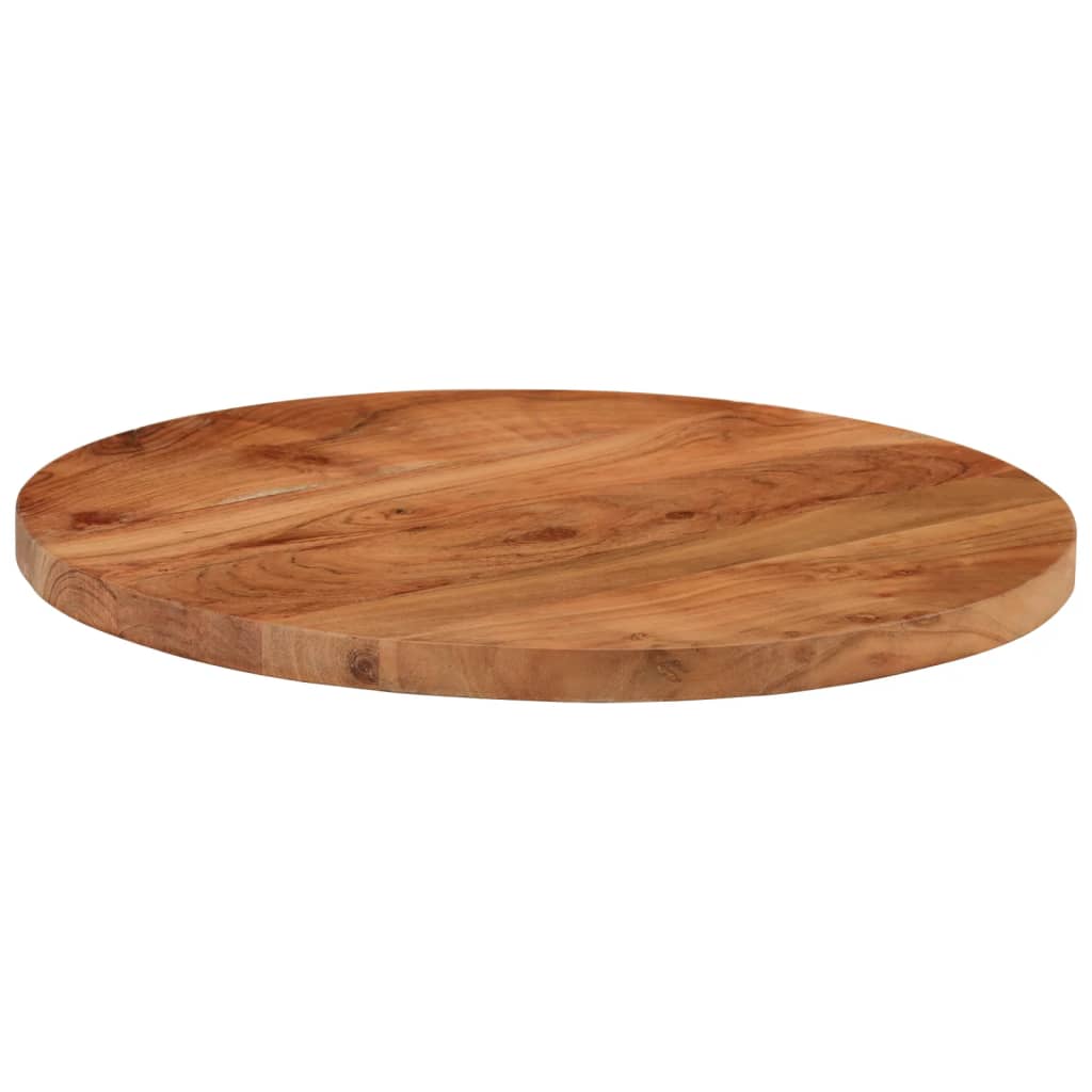 Table Top Ø50x2.5 cm Round Solid Wood Acacia