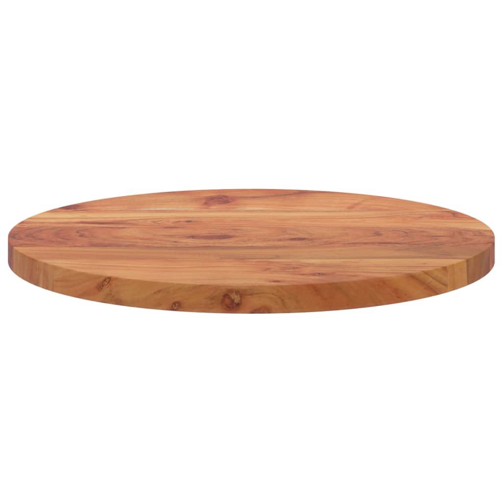 Table Top Ø50x2.5 cm Round Solid Wood Acacia