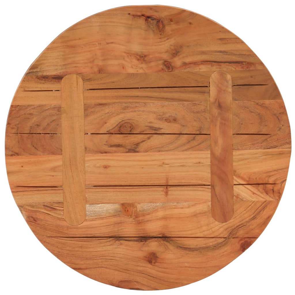 Table Top Ø50x2.5 cm Round Solid Wood Acacia