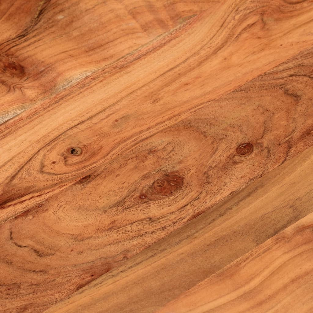 Table Top Ø50x3.8 cm Round Solid Wood Acacia