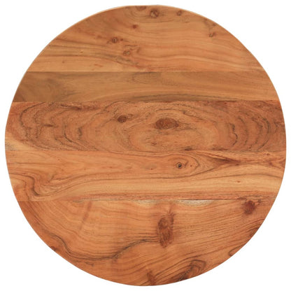 Table Top Ø60x3.8 cm Round Solid Wood Acacia