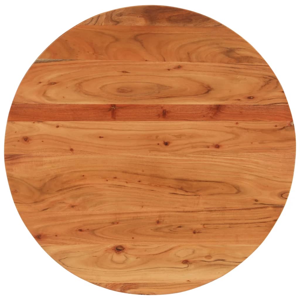 Table Top Ø70x2.5 cm Round Solid Wood Acacia