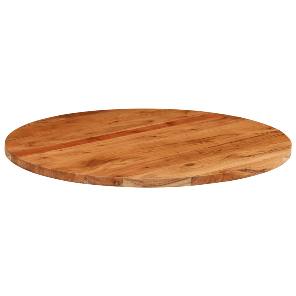 Table Top Ø70x2.5 cm Round Solid Wood Acacia