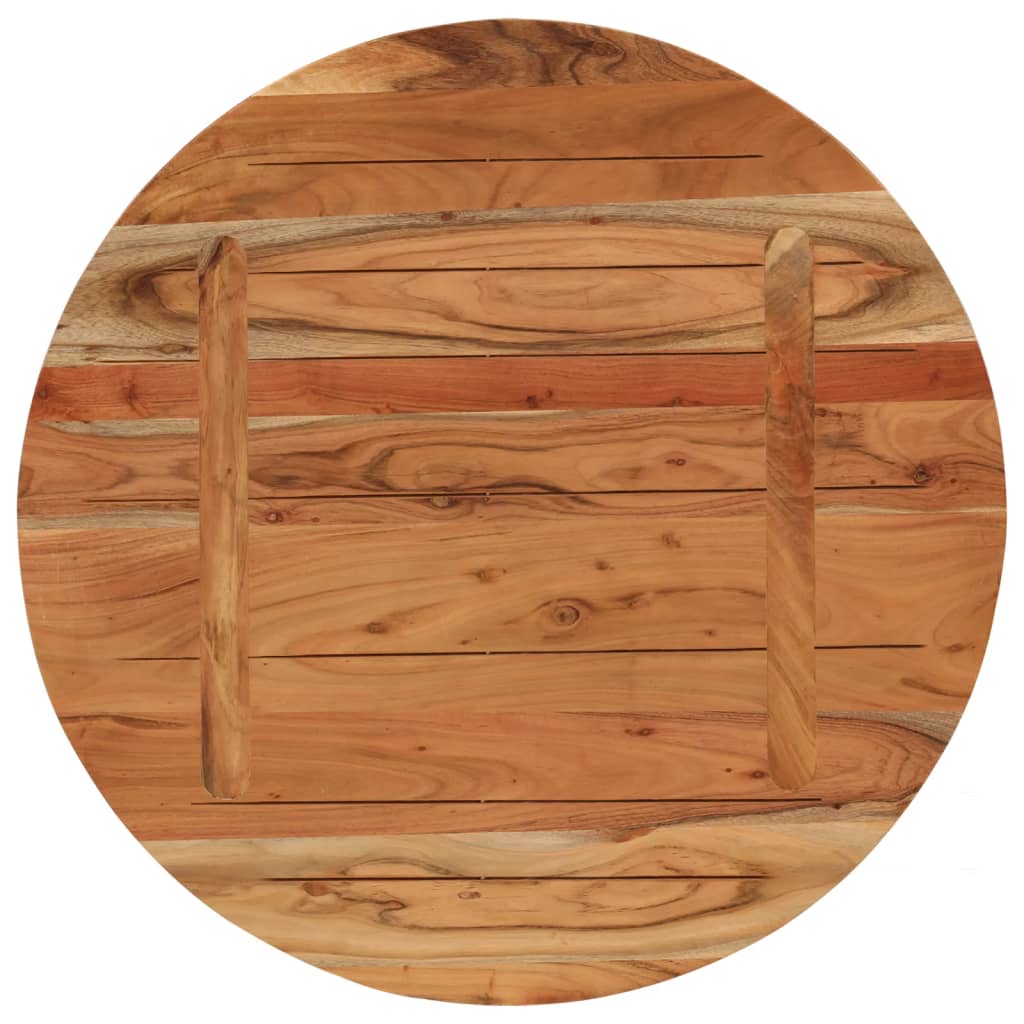 Table Top Ø70x2.5 cm Round Solid Wood Acacia