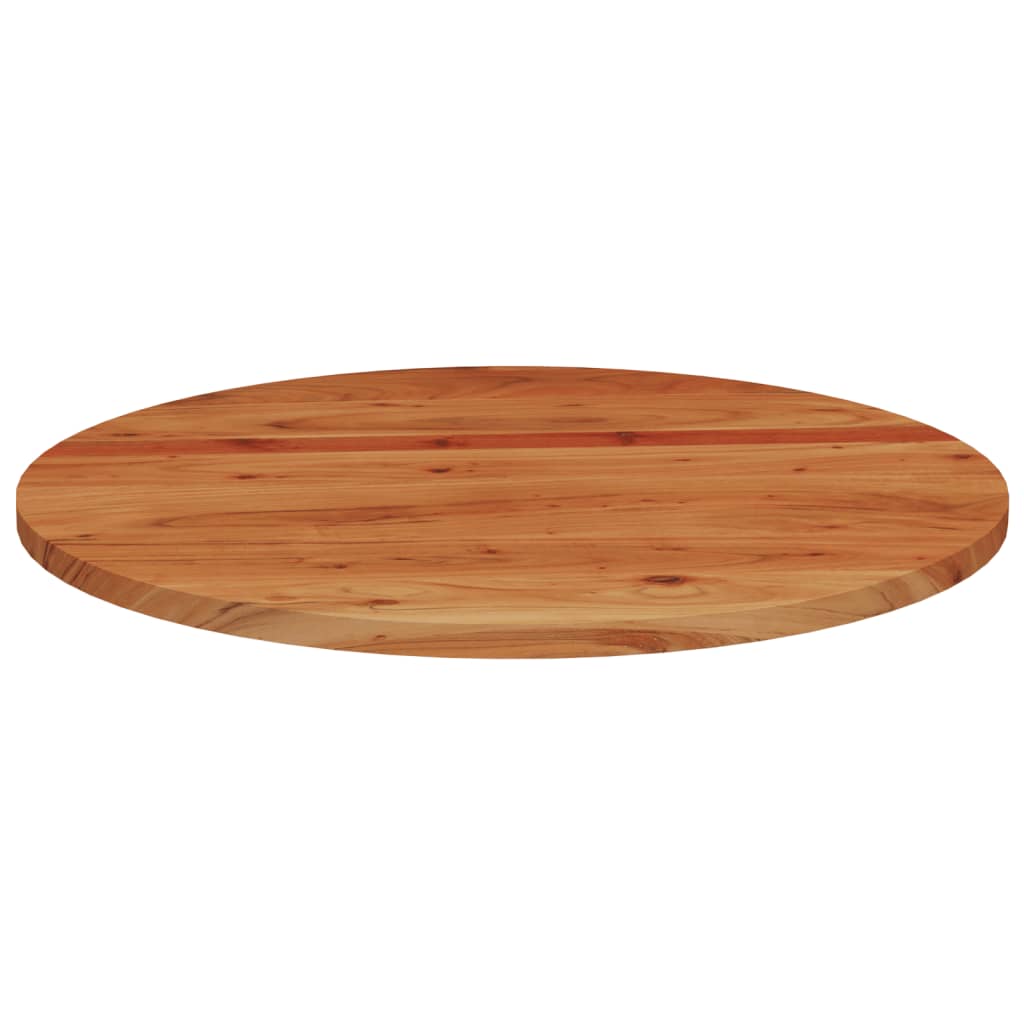 Table Top Ø70x3.8 cm Round Solid Wood Acacia