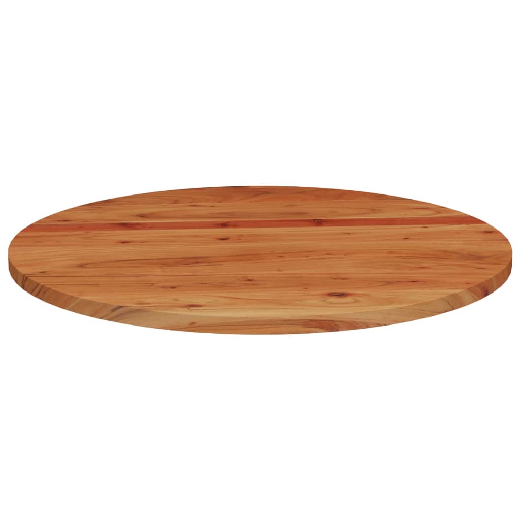 Table Top Ø90x2.5 cm Round Solid Wood Acacia