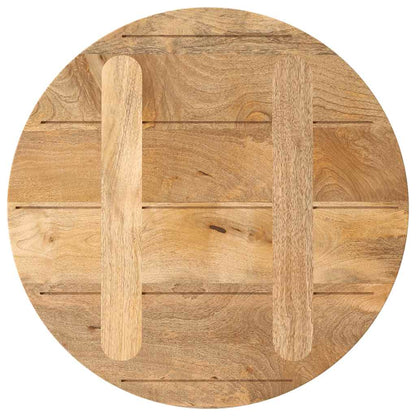 Table Top Ø 40x2.5 cm Round Solid Wood Mango