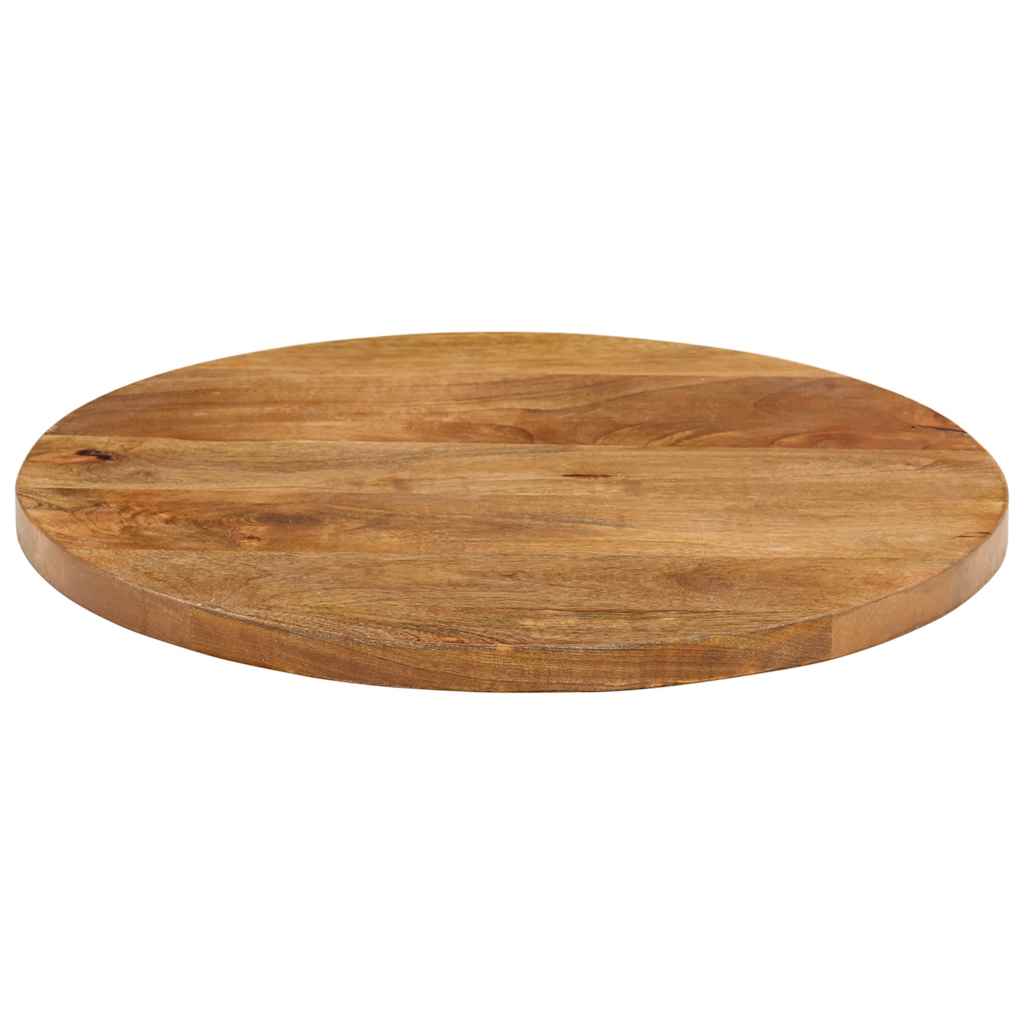 Table Top Ø 40x2.5 cm Round Solid Wood Mango