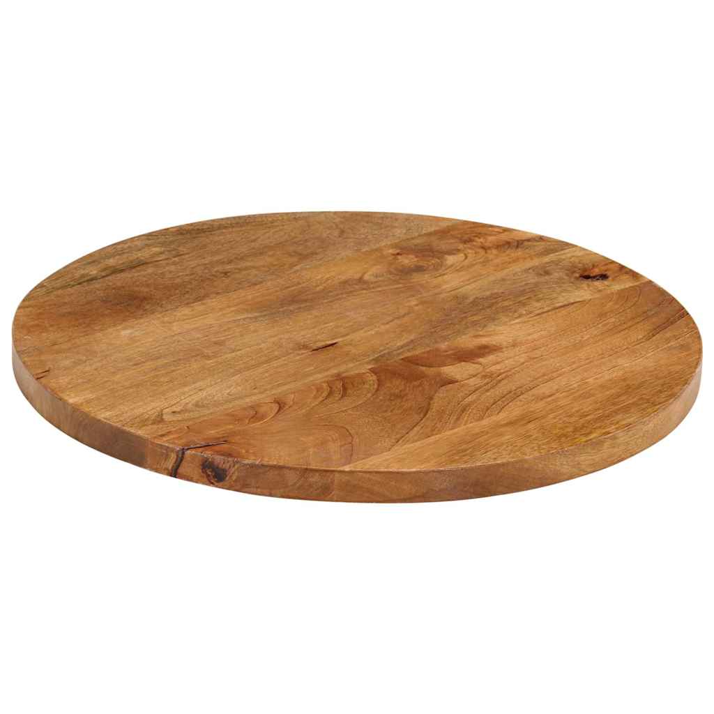 Table Top Ø 40x3.8 cm Round Solid Wood Mango