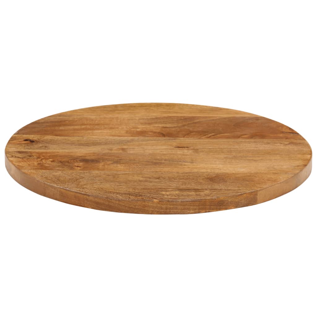 Table Top Ø 40x3.8 cm Round Solid Wood Mango