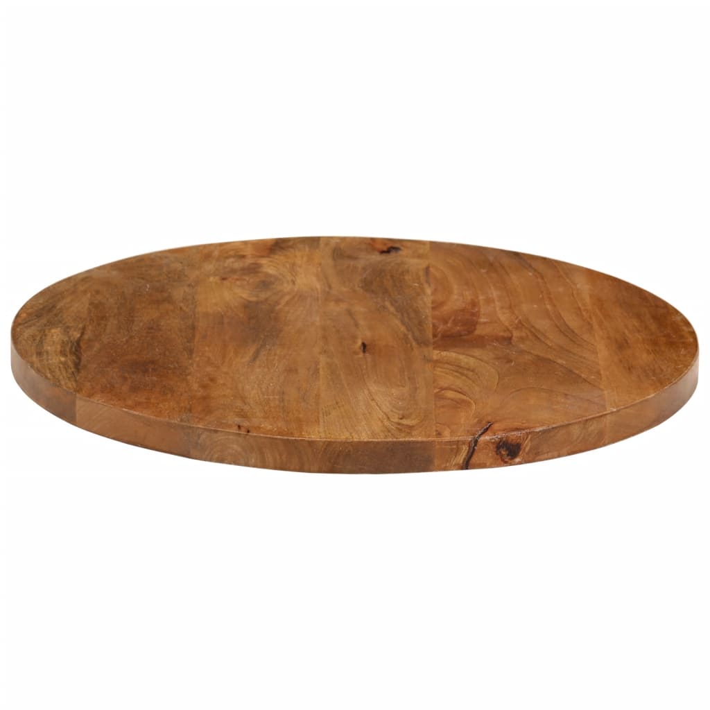 Table Top Ø 40x3.8 cm Round Solid Wood Mango