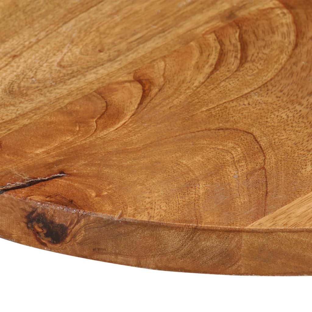Table Top Ø 40x3.8 cm Round Solid Wood Mango