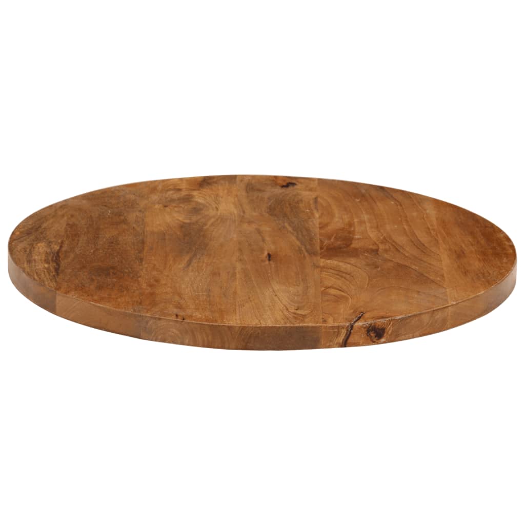 Table Top Ø 50x2.5 cm Round Solid Wood Mango