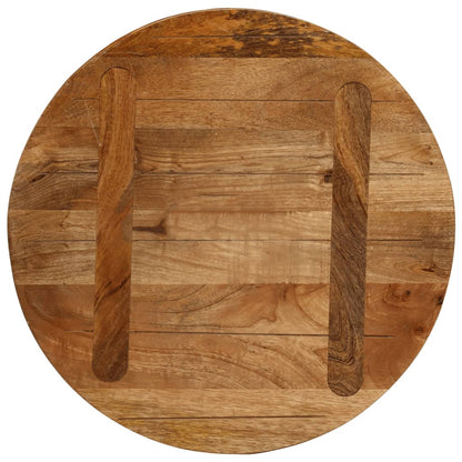 Table Top Ø 50x3.8 cm Round Solid Wood Mango